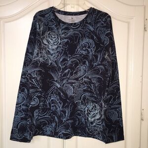 Talbots Blue Long Sleeve T Shirt